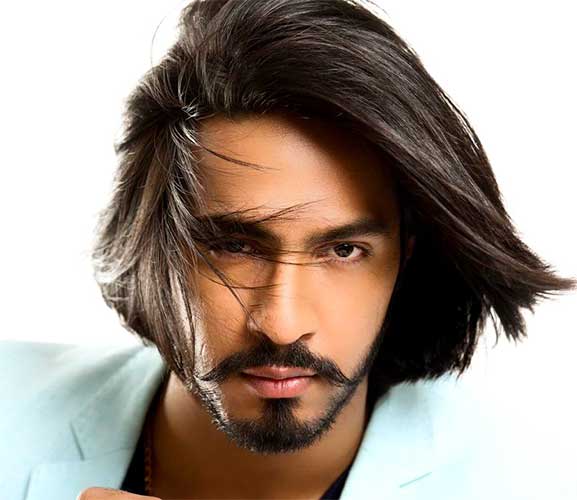 Long and Straight beard style